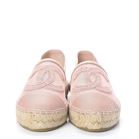 chanel mesh espadrilles pink|chanel espadrilles clothing.